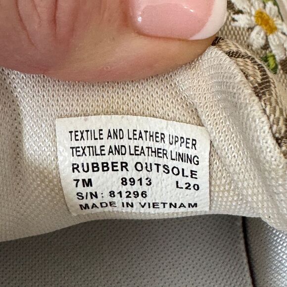 Tory Burch Women's T Monogram Howell Floral-embroidered Sneakers Size 7 - Picture 12 of 15